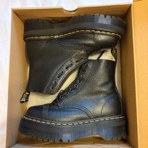 Dr. Martens Sinclair Women's Leather Platform Boots - Picture 3 of 7